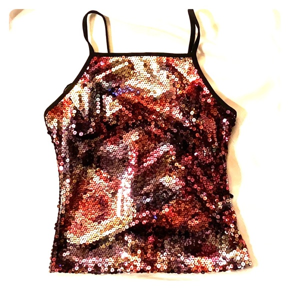 1990s VINTAGE BLACK METALLIC MULTI SEQUINS CORSET DRESS TOP ⭐️⭐️⭐️⭐️⭐️ - Picture 12 of 15